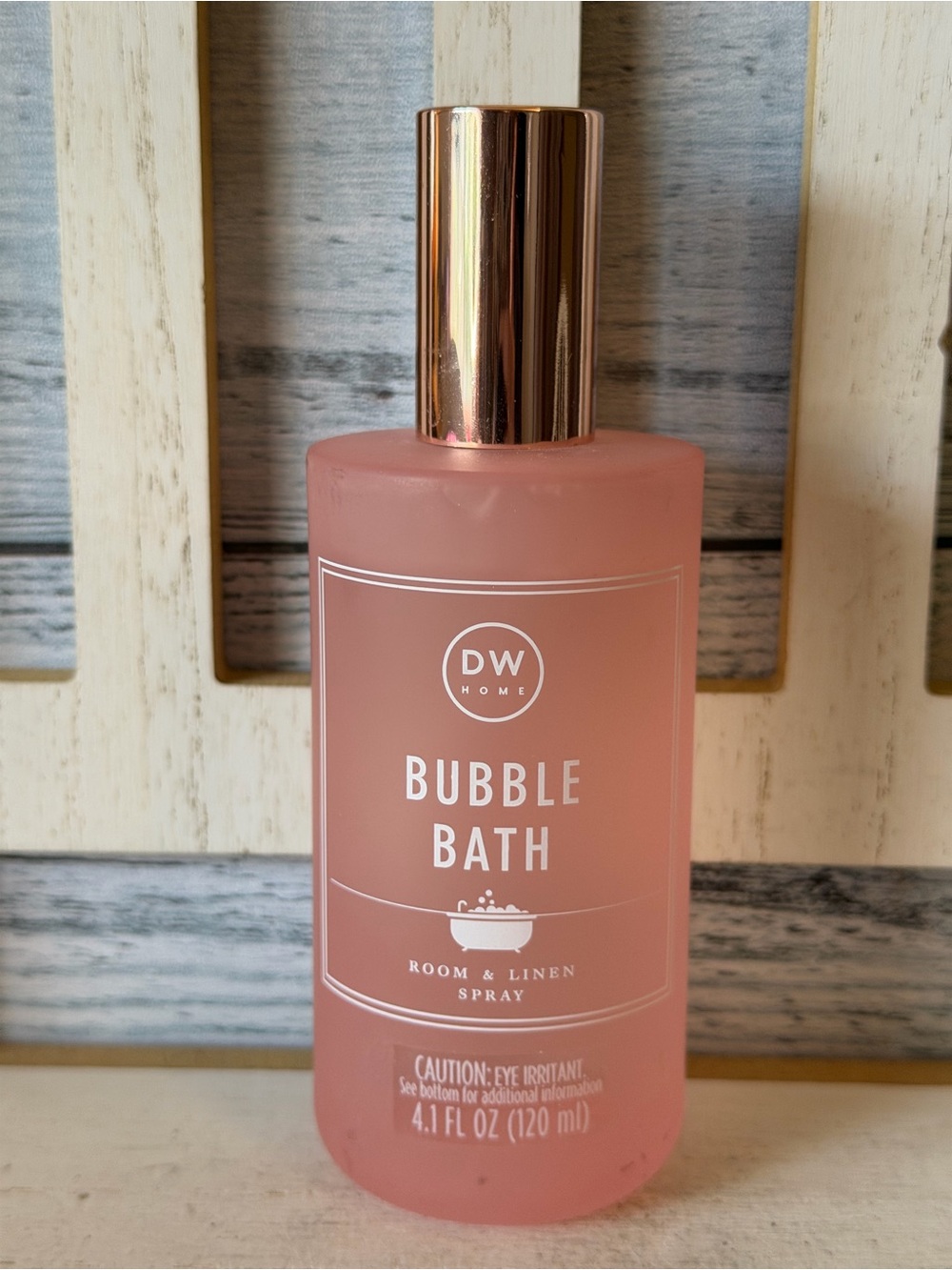 DW Home Fragrance BUBBLE BATH Room & Linen Spray 4.1oz Glass Bottle RARE 90%Full